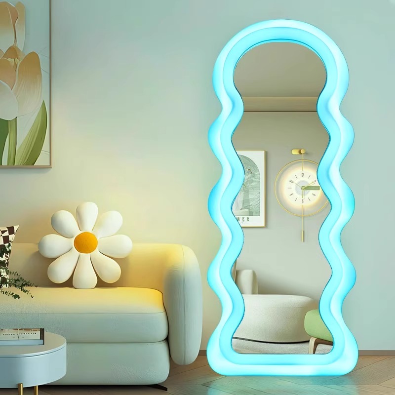 Korean Style Light Mirror Wavy - Furniture Lighting & Decor Magazine avis et prix