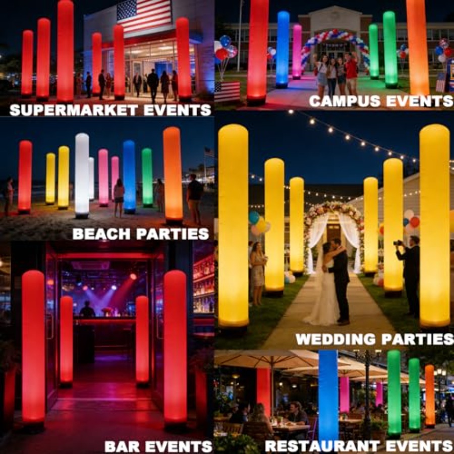 Inflatable LED Tube Column Lig - Lighting Decor Rentals avis et prix