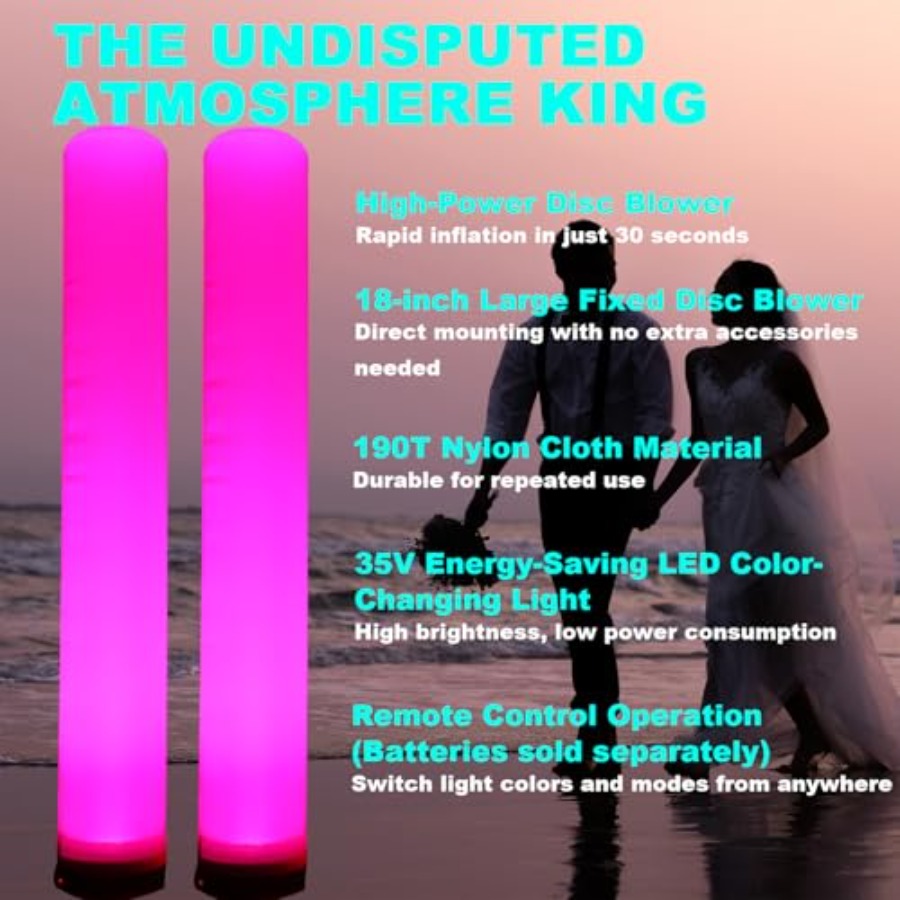 Inflatable LED Tube Column Lig - Lighting Decor Rentals avis et prix