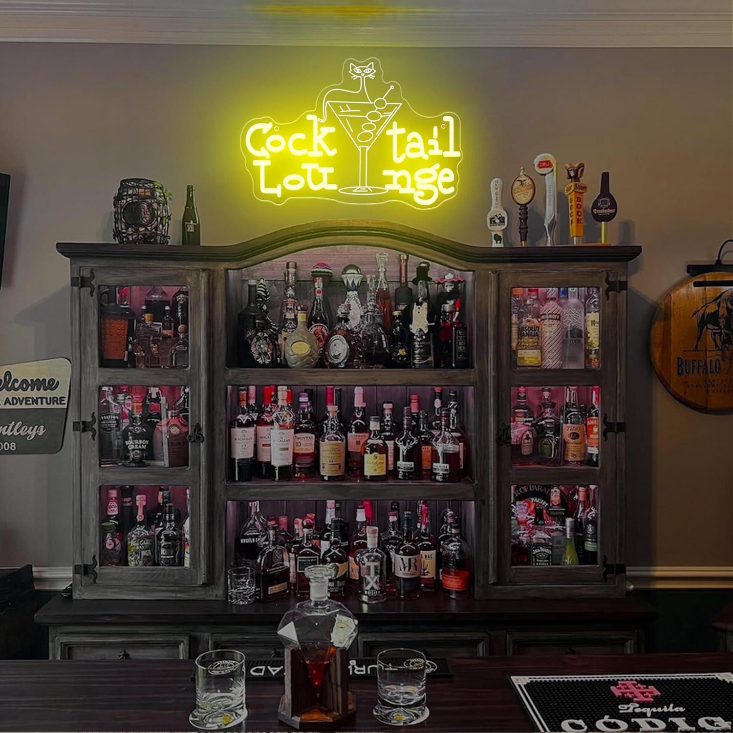 Cocktail Lounge Neon Sign Dimm - Lighting Decoration For Home avis et prix