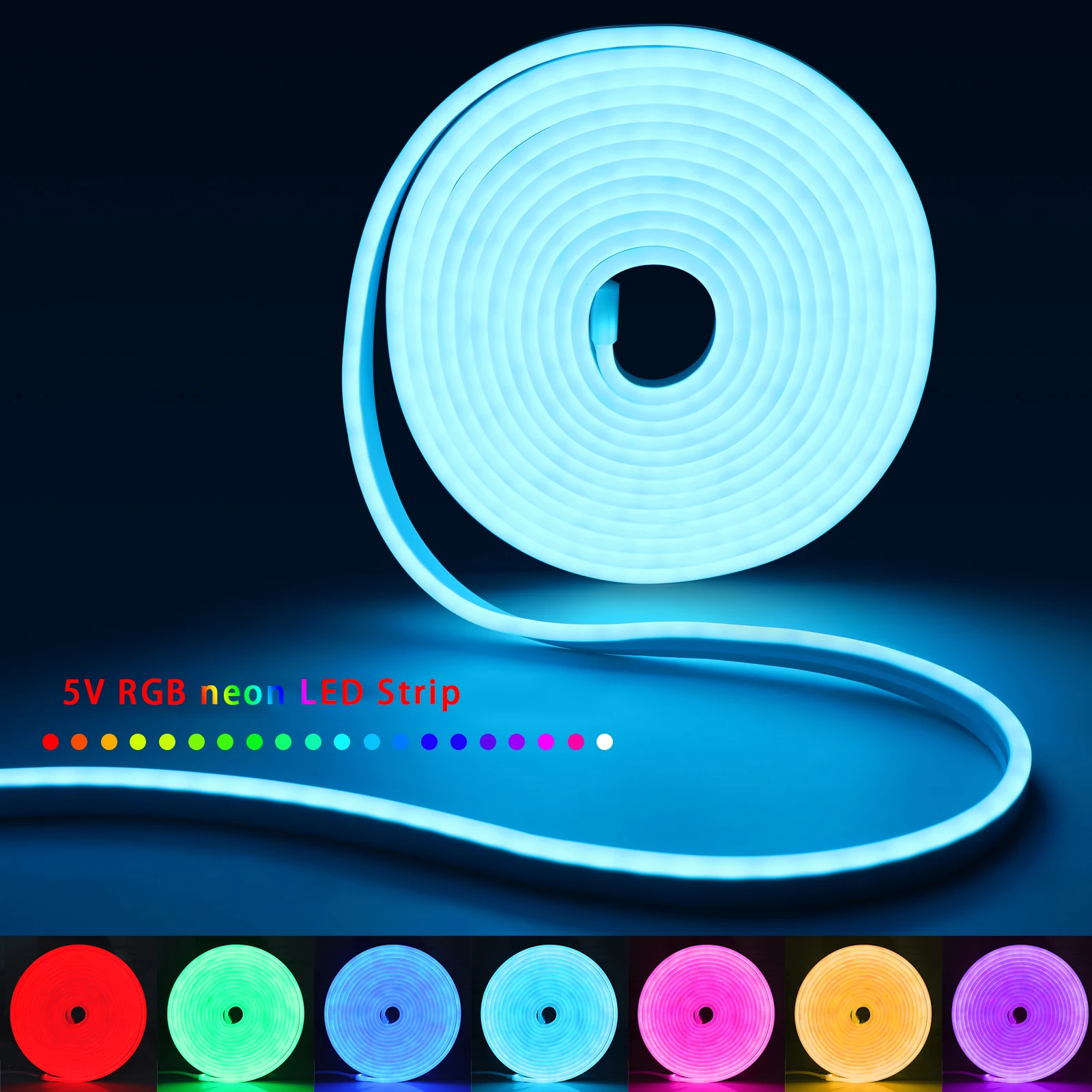 1-5m RGB LED Neon Strip Light  - Lighting Decoration For Home avis et prix